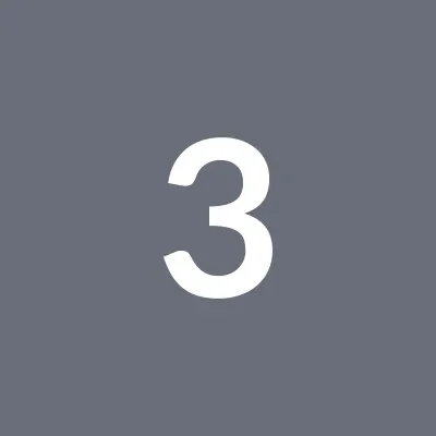 A Local Buyer-Process-Step-3-Close-Alt Large white number 3 centered on a dark grey square background.